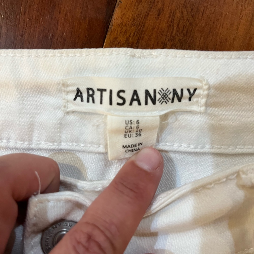 White skinny crop jeans - Picture 4 of 4